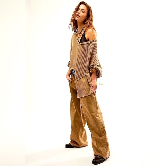 Free People Tops - Free People We the Free Coraline Boho Casual Thermal Size Small NWOT